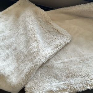 Pottery Barn faux fur pillow covers (2)